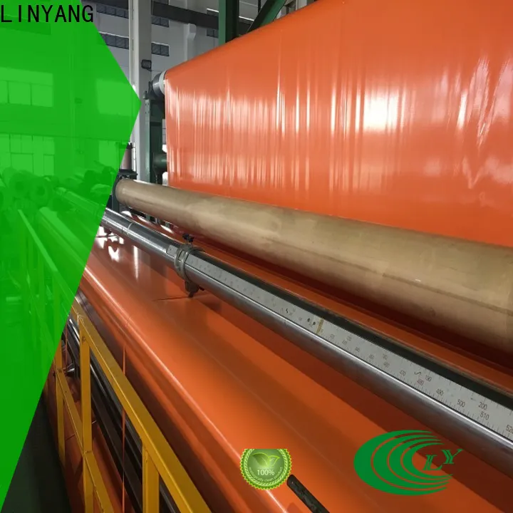LINYANG pvc coated tarpaulin factory