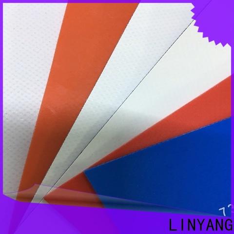 LINYANG PVC Tarpaulin fabric factory for outdoor