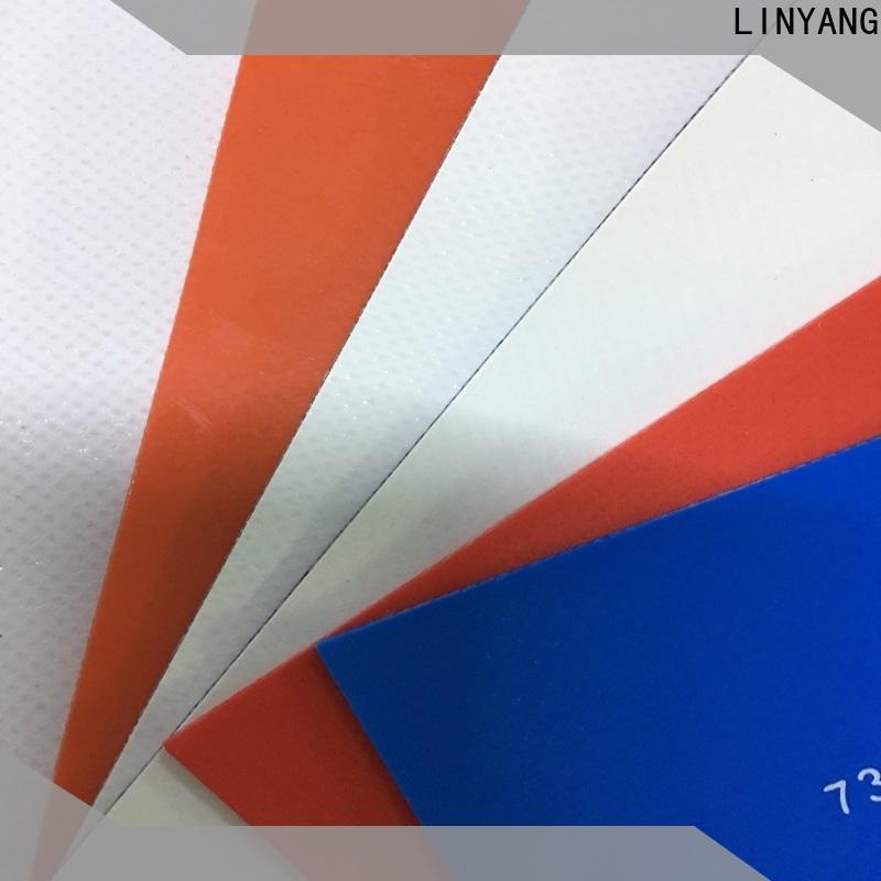 LINYANG pvc coated fabric factory for outdoor
