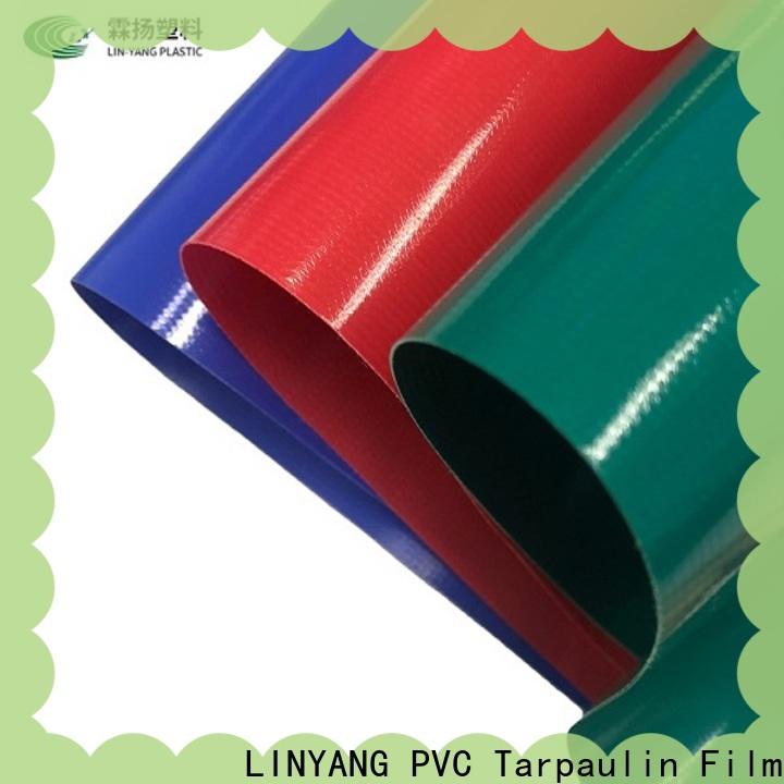 LINYANG mildew resistant pvc tarpaulin truck cover manufacturer for pull canopy tent