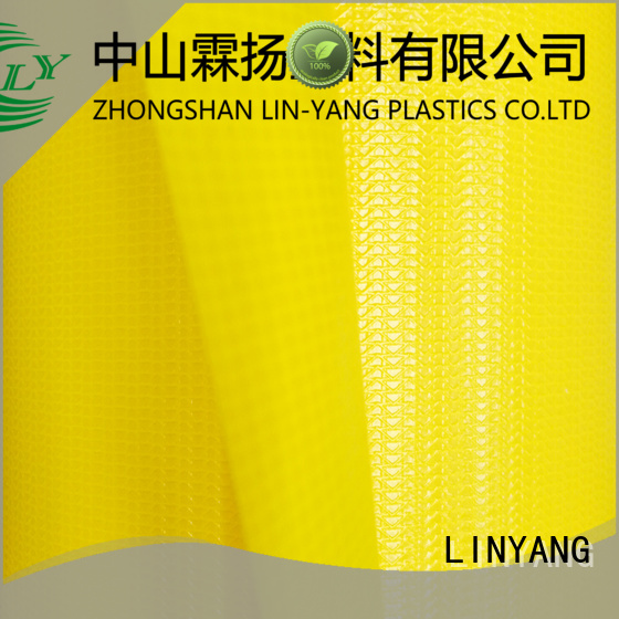 LINYANG the newest pvc coated fabric supplier for outdoor