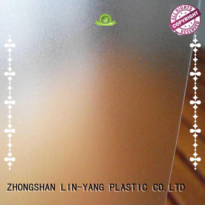 store hotel waterproof dfferent images LIN-YANG Brand Translucent PVC Film supplier