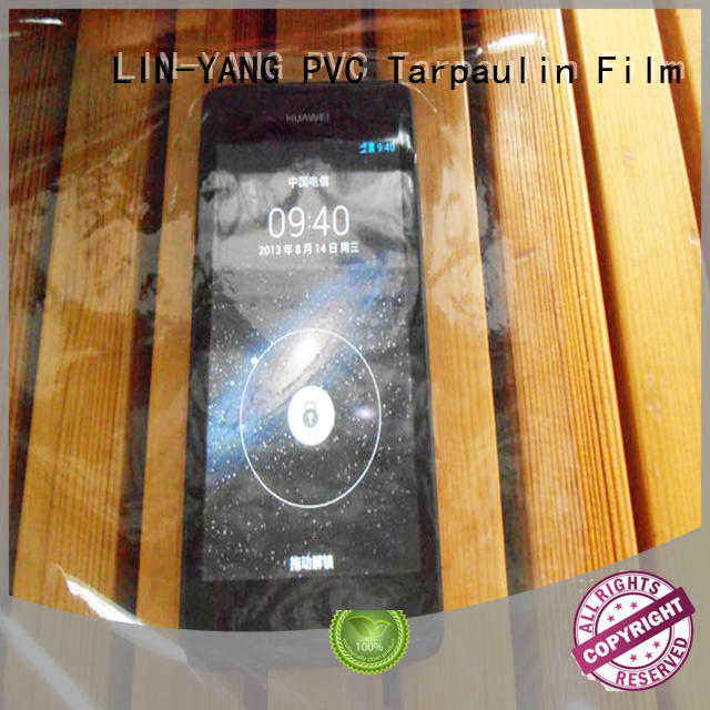 LIN-YANG Brand packaging pvc transparent film low cost supplier