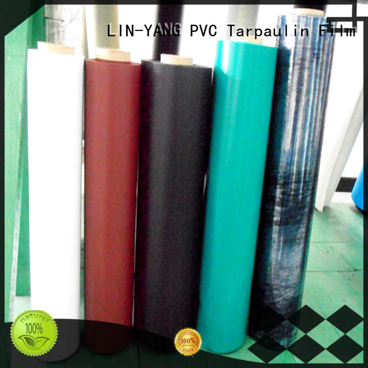 LIN-YANG Brand popular colorful low cost pvc plastic film durable