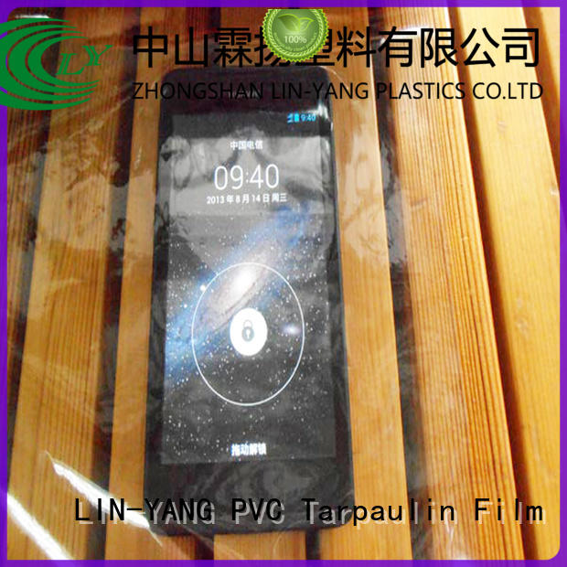 packaging Custom low cost flexible Transparent PVC Film LIN-YANG many colors