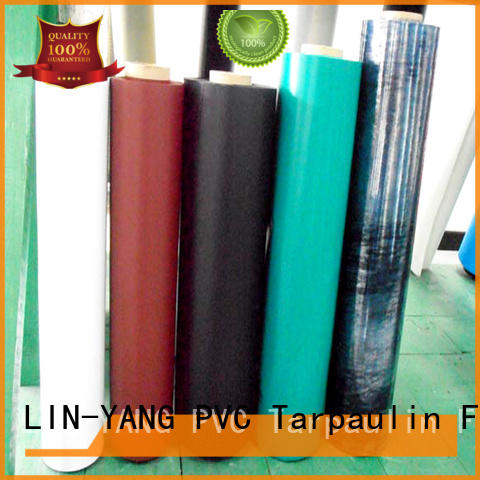 pvc plastic film low cost many colors LIN-YANG Brand company
