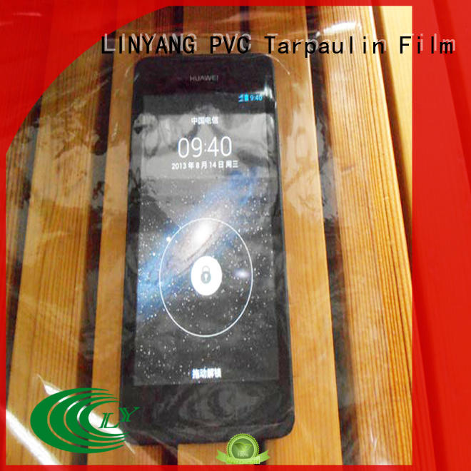 LINYANG standard clear pvc film customized for outdoor