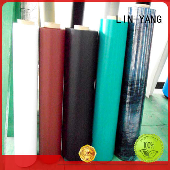 LIN-YANG Brand low cost popular colorful pvc plastic film many colors