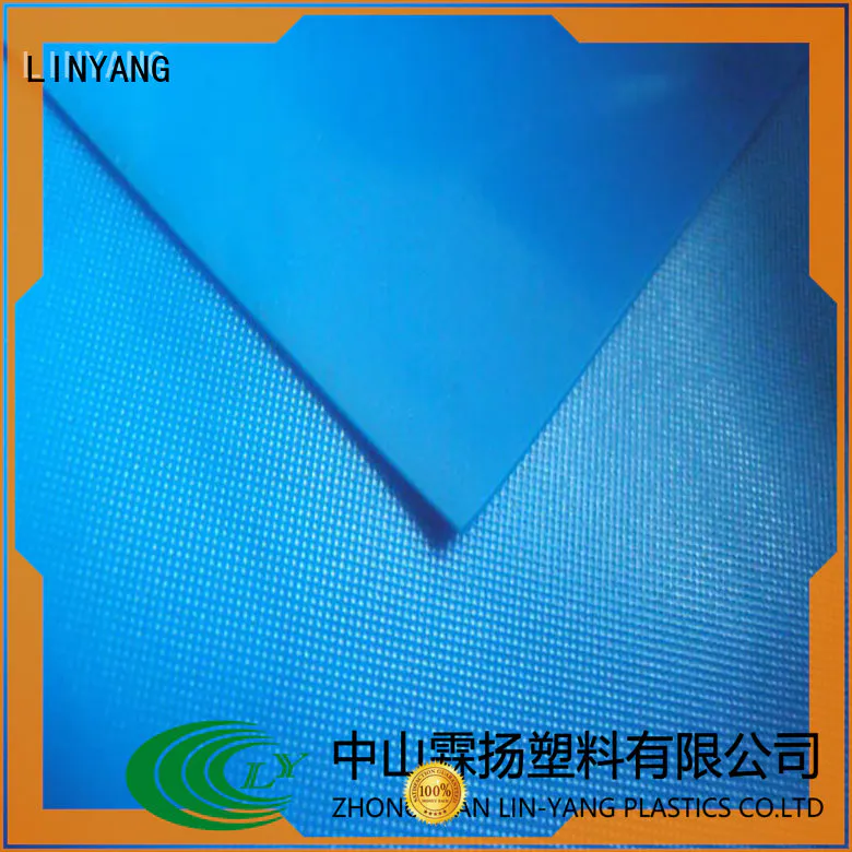 LINYANG rich pvc plastic sheet roll factory price for raincoat