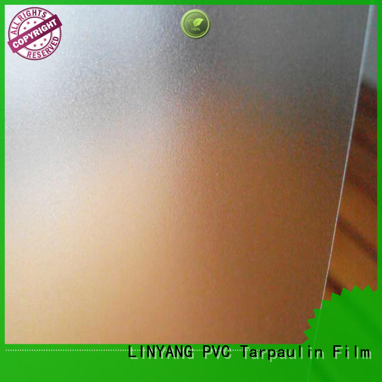 LINYANG waterproof pvc film eco friendly personalized for plastic tablecloth