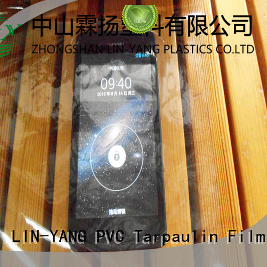 LIN-YANG Brand many colors low cost Transparent PVC Film multiple extrusion factory
