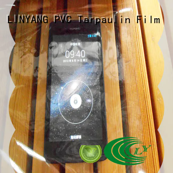 LINYANG waterproof clear pvc film with good price for handbags membrane