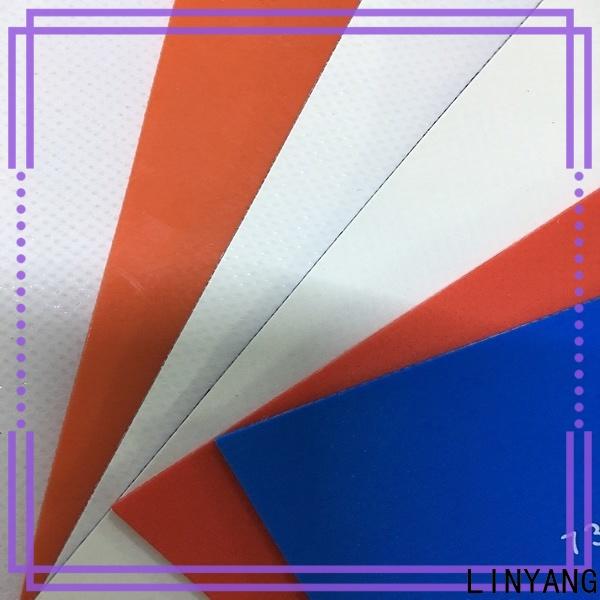 LINYANG the newest pvc coated fabric factory for garden