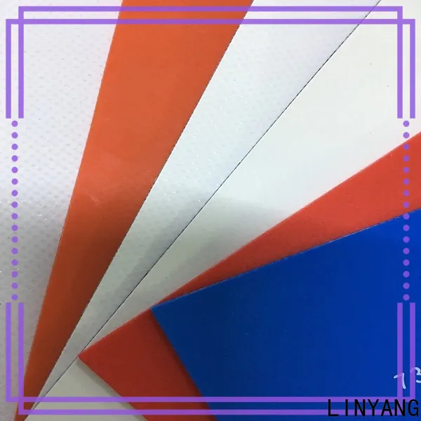 LINYANG the newest pvc coated fabric factory for garden