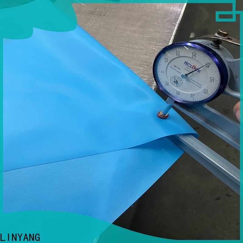 LINYANG waterproof pvc film roll design for raincoat