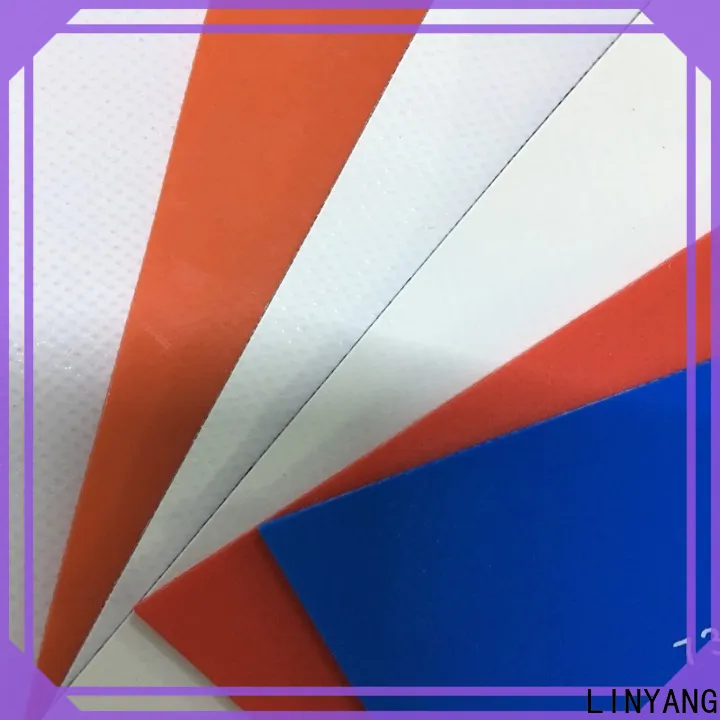 LINYANG the newest PVC tarpaulin fabric factory for agricultural drainage