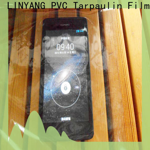 LINYANG transparent clear pvc film factory for outdoor