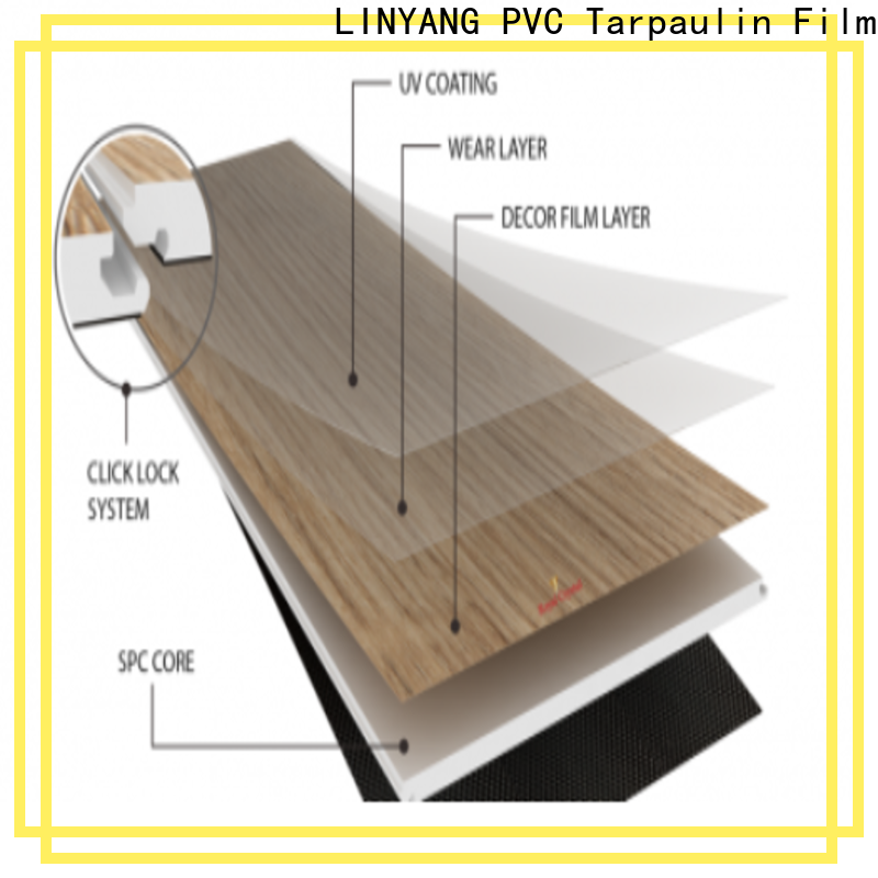 LINYANG best density of pvc film from China