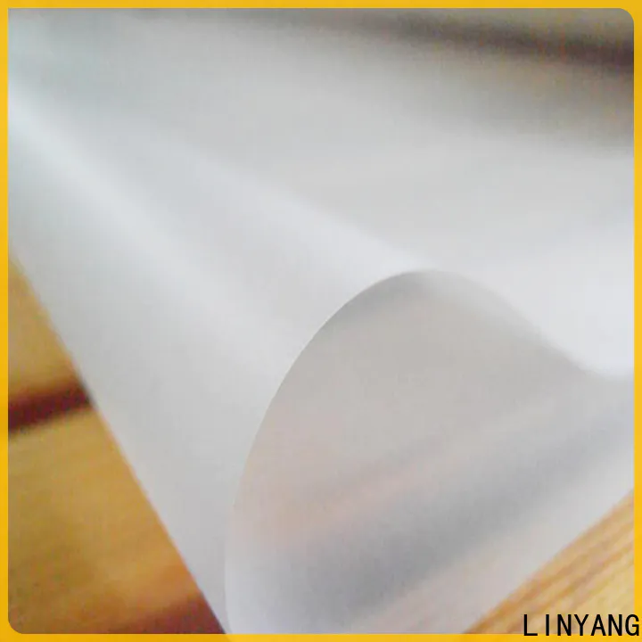 LINYANG translucent pvc film eco friendly personalized for plastic tablecloth