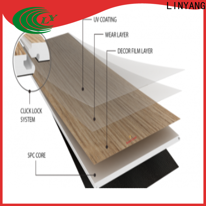 LINYANG spc wood flooring suppliers for furniture decoration