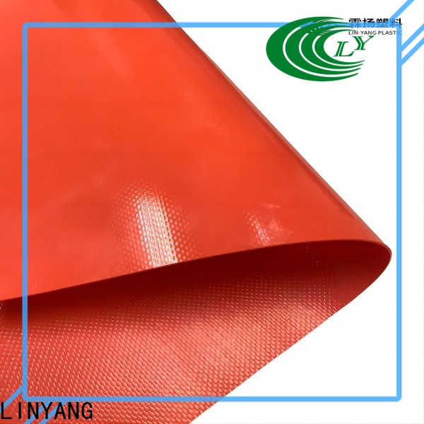 LINYANG coloured tarpaulin factory price for inflatable application