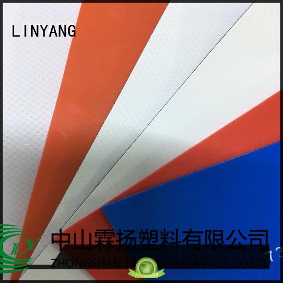LINYANG the newest pvc coated fabric factory for sale